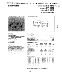 Datasheet LY3340-L manufacturer Siemens
